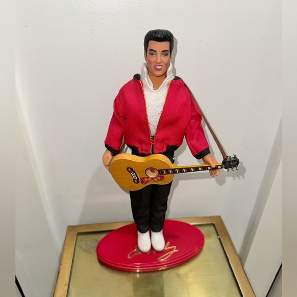 Vintage 1993 Hasbro Elvis Presley Jailhouse Rock Doll With Stand - Picture 1 of 7